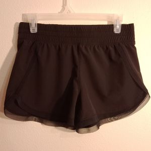 90 Degree by reflex black athletic shorts with black mesh trim size small